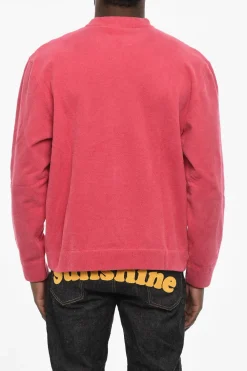 Fashion Maglia Girocollo in Cotone Spugnato Uomo Maglieria