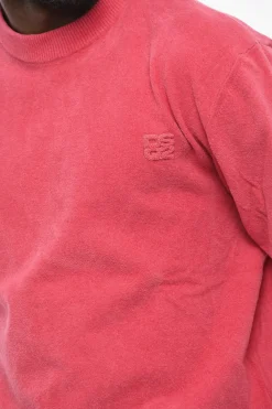 Fashion Maglia Girocollo in Cotone Spugnato Uomo Maglieria