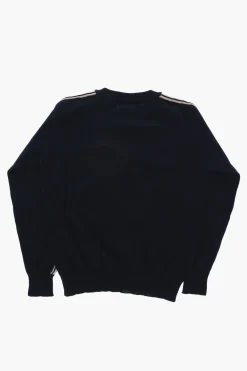 Sale Maglia Girocollo in Cotone Leggero con Banda Laterale a Contrasto Bambino Abbigliamento
