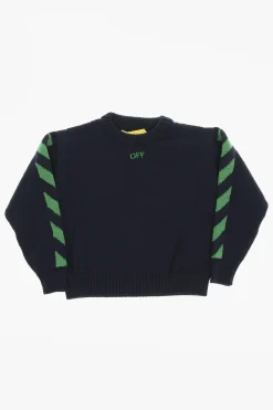 Maglia Girocollo in Lana Vergine>Off-White Kids Best