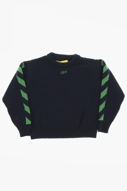 Maglia Girocollo in Lana Vergine>Off-White Kids Best