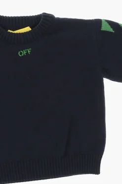 Maglia Girocollo in Lana Vergine>Off-White Kids Best