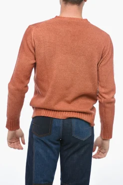 Online Maglia Girocollo in Lana Vergine Uomo Maglieria