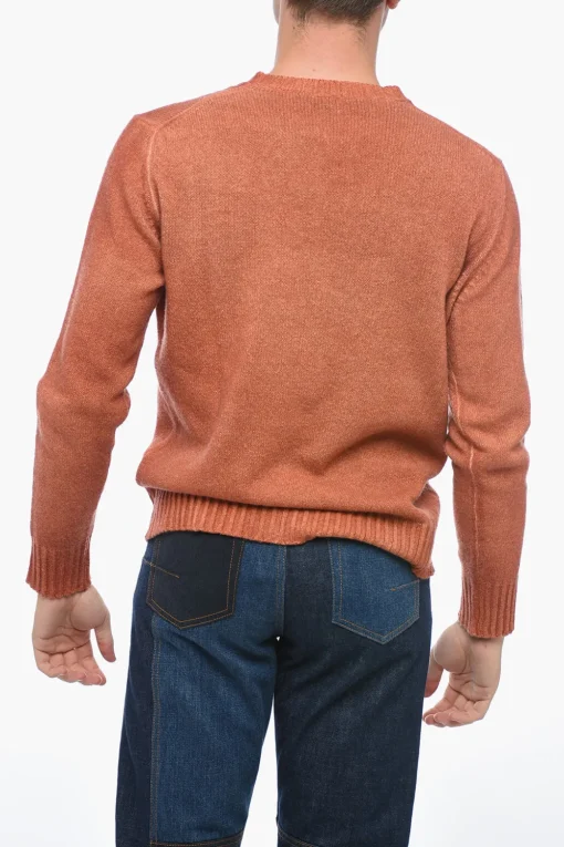 Online Maglia Girocollo in Lana Vergine Uomo Maglieria