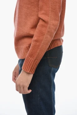 Online Maglia Girocollo in Lana Vergine Uomo Maglieria