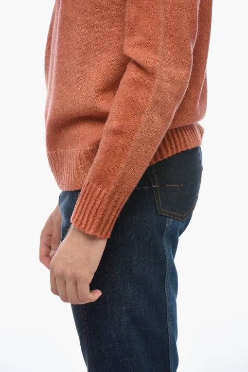 Online Maglia Girocollo in Lana Vergine Uomo Maglieria