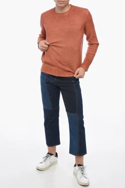 Online Maglia Girocollo in Lana Vergine Uomo Maglieria