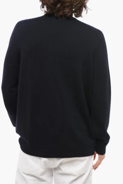 Maglia Girocollo in Lana Merino con Bordo a Coste>Drumohr Fashion