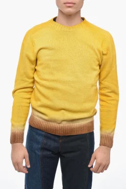 Best Maglia Girocollo in Lana Vergine con Fondo Degradè Uomo Maglieria