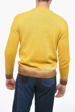 Best Maglia Girocollo in Lana Vergine con Fondo Degradè Uomo Maglieria
