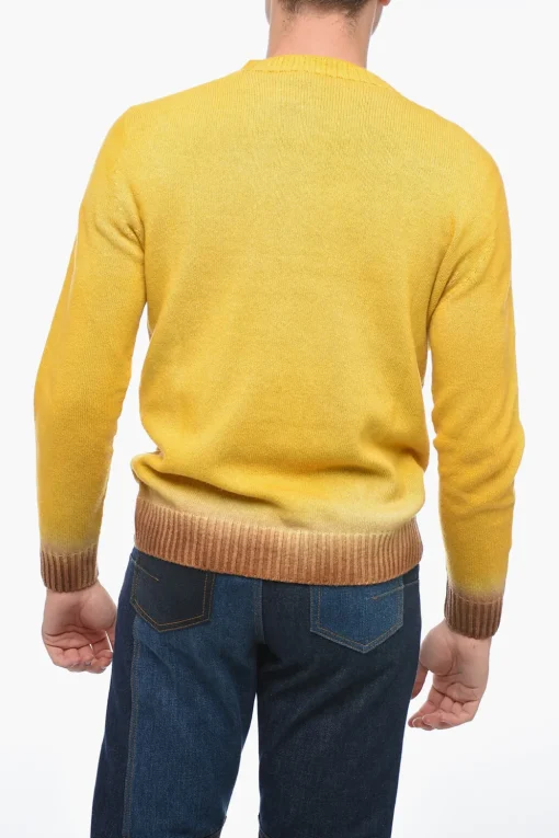 Best Maglia Girocollo in Lana Vergine con Fondo Degradè Uomo Maglieria