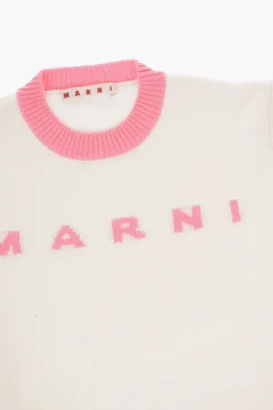Clearance Maglia Girocollo in Lana e Cashmera Bicolore Abbigliamento
