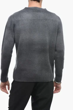 Maglia Girocollo in Misto Cashmere con Fondo Degradè>Altea Fashion