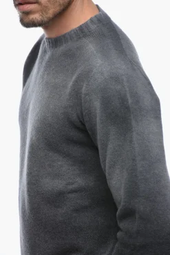 Maglia Girocollo in Misto Cashmere con Fondo Degradè></noscript>Altea Fashion