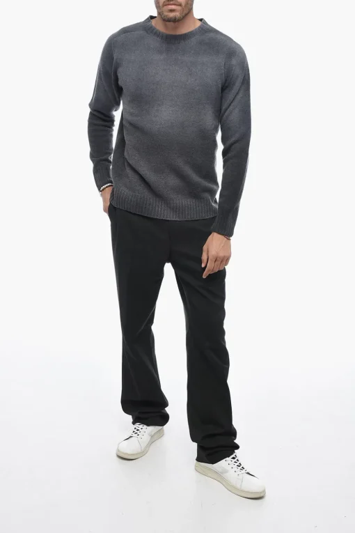 Maglia Girocollo in Misto Cashmere con Fondo Degradè>Altea Fashion
