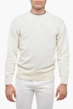 Discount Maglia Girocollo in Misto Cashmere Uomo Maglieria