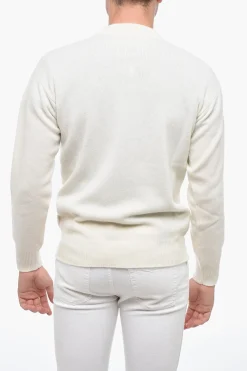 Discount Maglia Girocollo in Misto Cashmere Uomo Maglieria