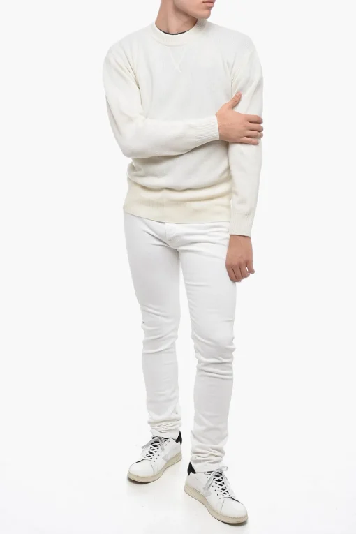 Discount Maglia Girocollo in Misto Cashmere Uomo Maglieria