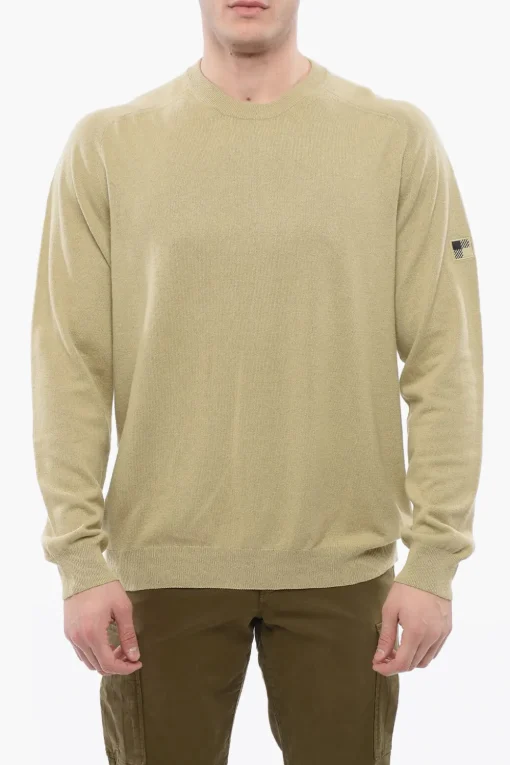 Discount Maglia Girocollo In Misto Lino Uomo Maglieria
