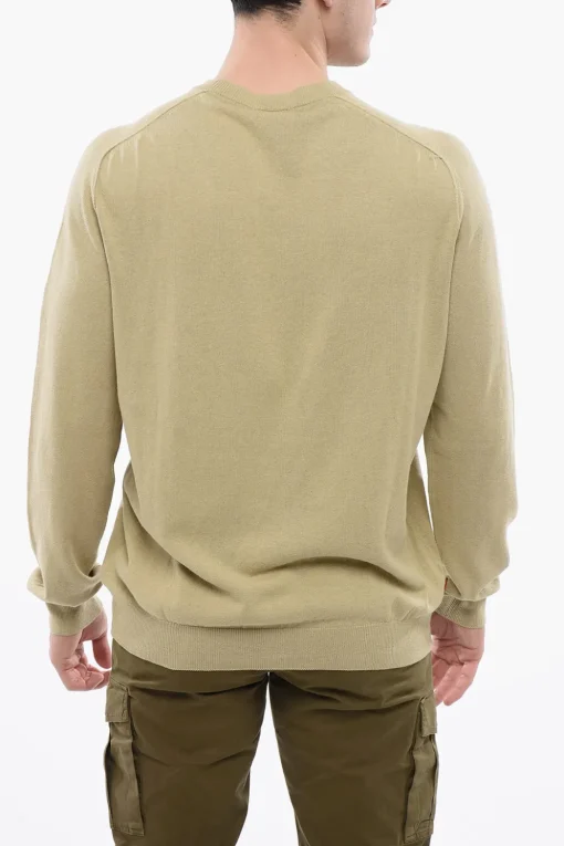 Discount Maglia Girocollo In Misto Lino Uomo Maglieria