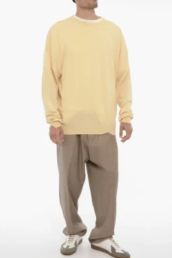 Maglia Girocollo in Misto Cashmere Effetto Vintage></noscript>RAMAEL Best