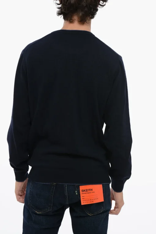 Maglia Girocollo in Misto Lana con Bordi a Contrasto>North Sails Fashion