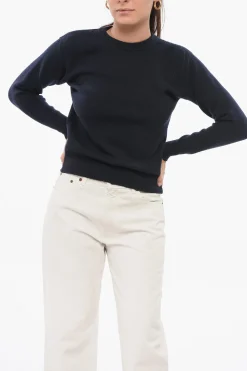 Online Maglia Girocollo in Puro Cashmere Donna Maglieria