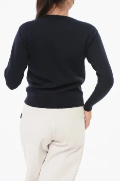 Online Maglia Girocollo in Puro Cashmere Donna Maglieria