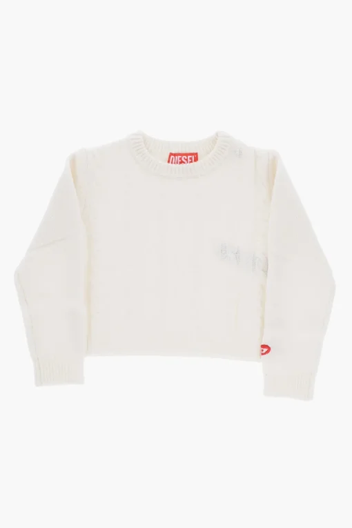 Best Maglia Girocollo KRECCI a Trecce in Tinta Unita Abbigliamento
