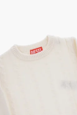 Best Maglia Girocollo KRECCI a Trecce in Tinta Unita Abbigliamento