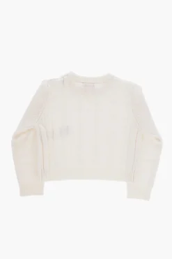 Best Maglia Girocollo KRECCI a Trecce in Tinta Unita Abbigliamento