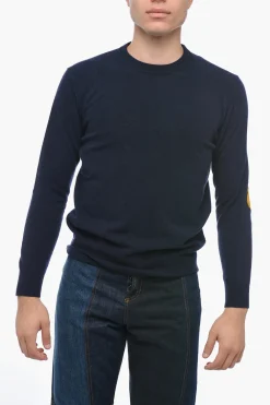 Maglia Girocollo LUNETTA in Lana Vergine con Patch>Altea New