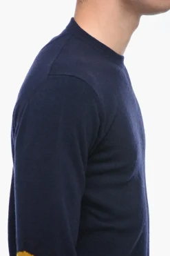 Maglia Girocollo LUNETTA in Lana Vergine con Patch></noscript>Altea New