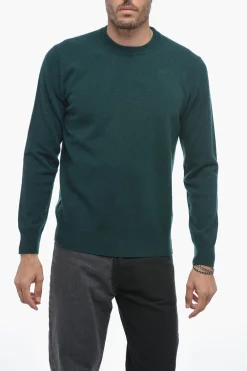 Maglia Girocollo LUNETTA in Lana Vergine con Patch a Contrasto>Altea Online