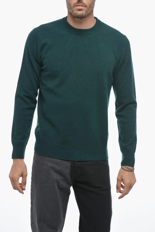 Maglia Girocollo LUNETTA in Lana Vergine con Patch a Contrasto>Altea Online