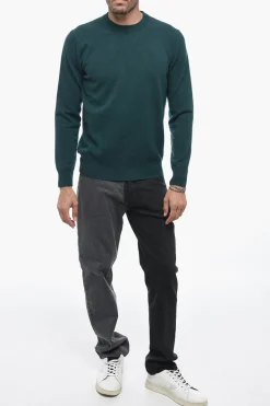 Maglia Girocollo LUNETTA in Lana Vergine con Patch a Contrasto></noscript>Altea Online