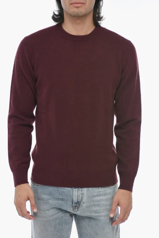 Maglia Girocollo LUNETTA in Lana Vergine con Patch a Contrasto>Altea Clearance