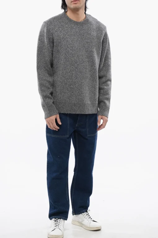 New Maglia Girocollo NEBULA in Lurex e Misto Lana Uomo Maglieria