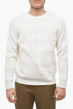 New Maglia Girocollo RAGLAN in Lana Vergine Uomo Maglieria