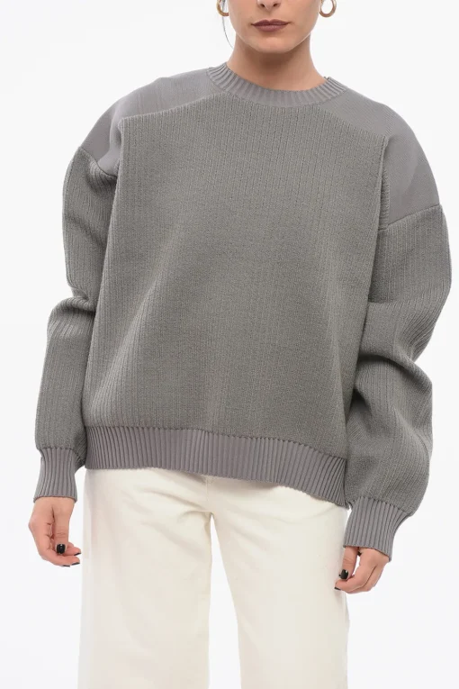 Sale Maglia Girocollo UTILITY in Lana Donna Maglieria