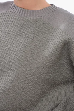 Sale Maglia Girocollo UTILITY in Lana Donna Maglieria