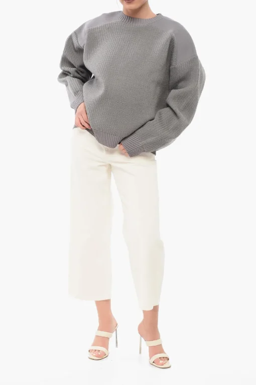 Sale Maglia Girocollo UTILITY in Lana Donna Maglieria