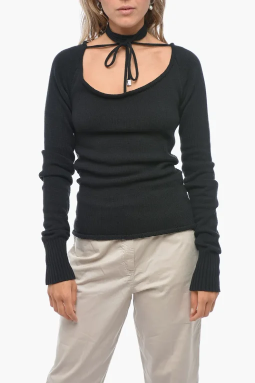 Maglia HEATHER con Ampia Scollatura>The Attico Discount