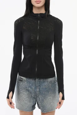Maglia Hoodie Tecnica con Motivo Logo>Versace Online
