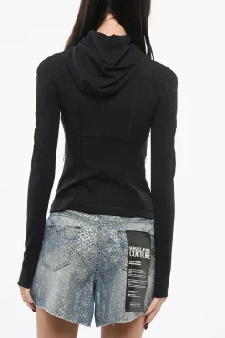 Maglia Hoodie Tecnica con Motivo Logo>Versace Online