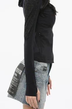 Maglia Hoodie Tecnica con Motivo Logo></noscript>Versace Online