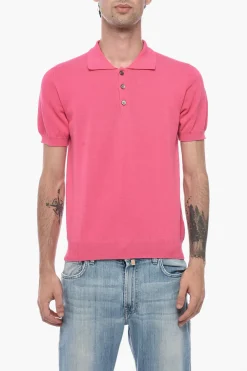 Maglia in Cotone con collo a Polo>Corneliani New