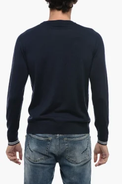 Maglia in Lana Vergine con Polsini a Righe>Peserico Hot
