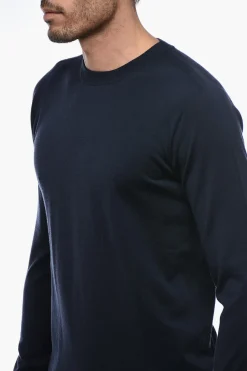 Maglia in Lana Vergine con Polsini a Righe></noscript>Peserico Hot