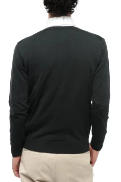 Maglia in Lana Vergine con Scollo a V>Corneliani Sale